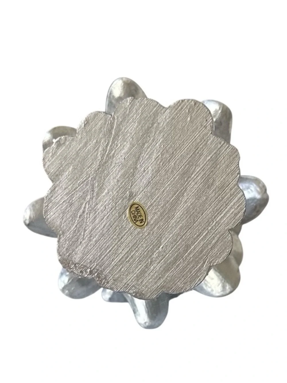 NEW Metallic Silver 17.75” Tabletop Holiday Christmas Tree